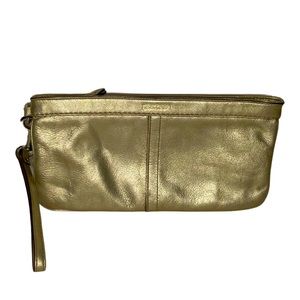 COACH Gold Wristlet